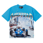 Godspeed T-shirts Beach Road Racing Printed Cotton Casual Short Sleeves Men and Women