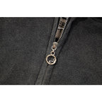 Gallery Dept Hoodie Embroidery Letter Splash Ink Wash Hooded Sweater Cardigan Jacket