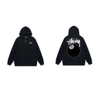 Stussy Hoodie Zip-Up Cardigan Fleece Hooded Sweater