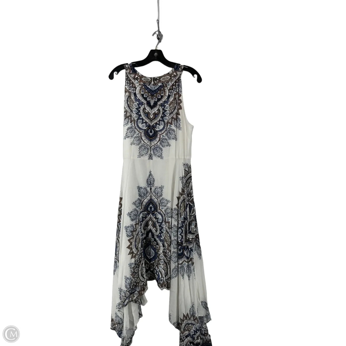 Dress Casual Maxi By Chicos In Black & White, Size: 10