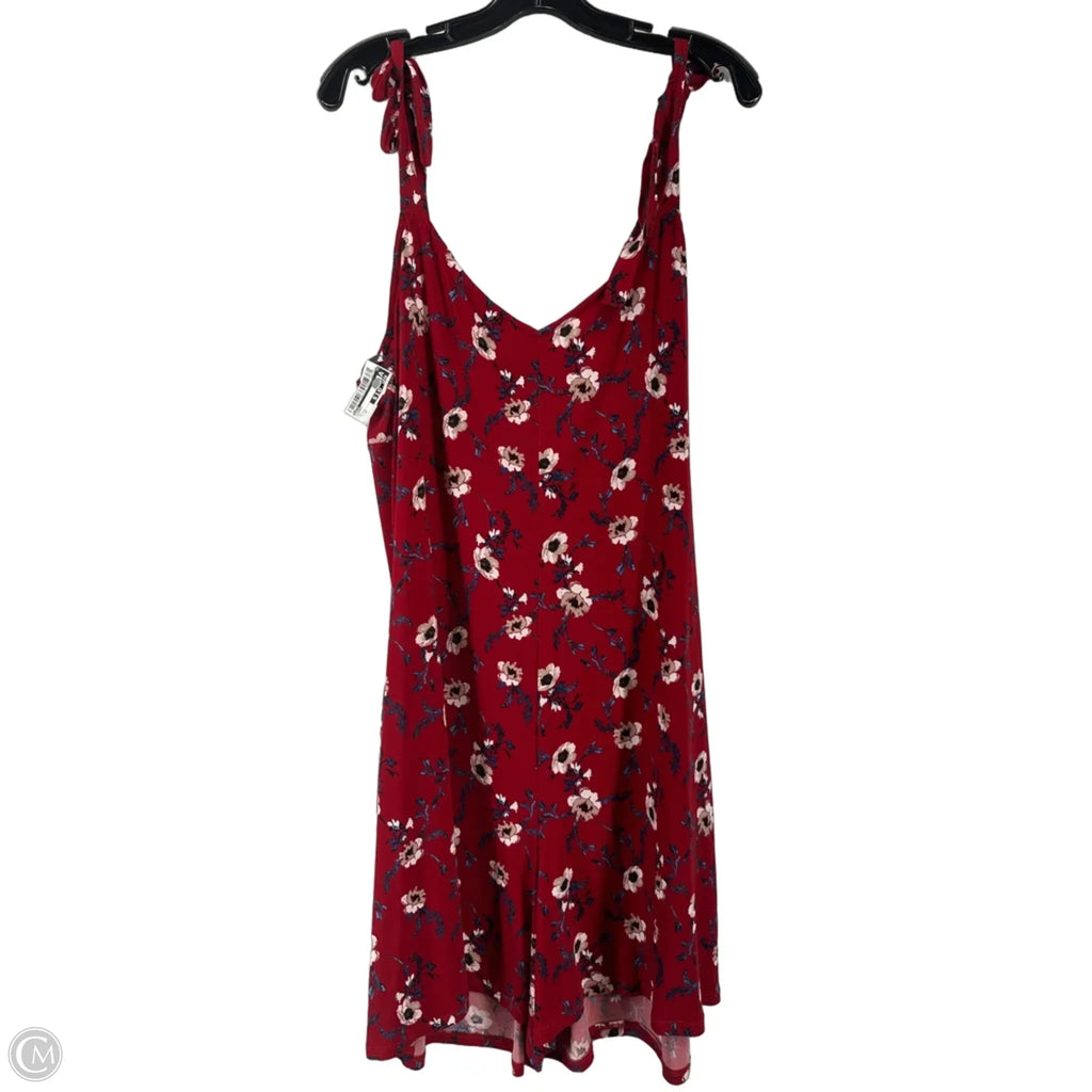 Romper By Cato In Red, Size: 2x
