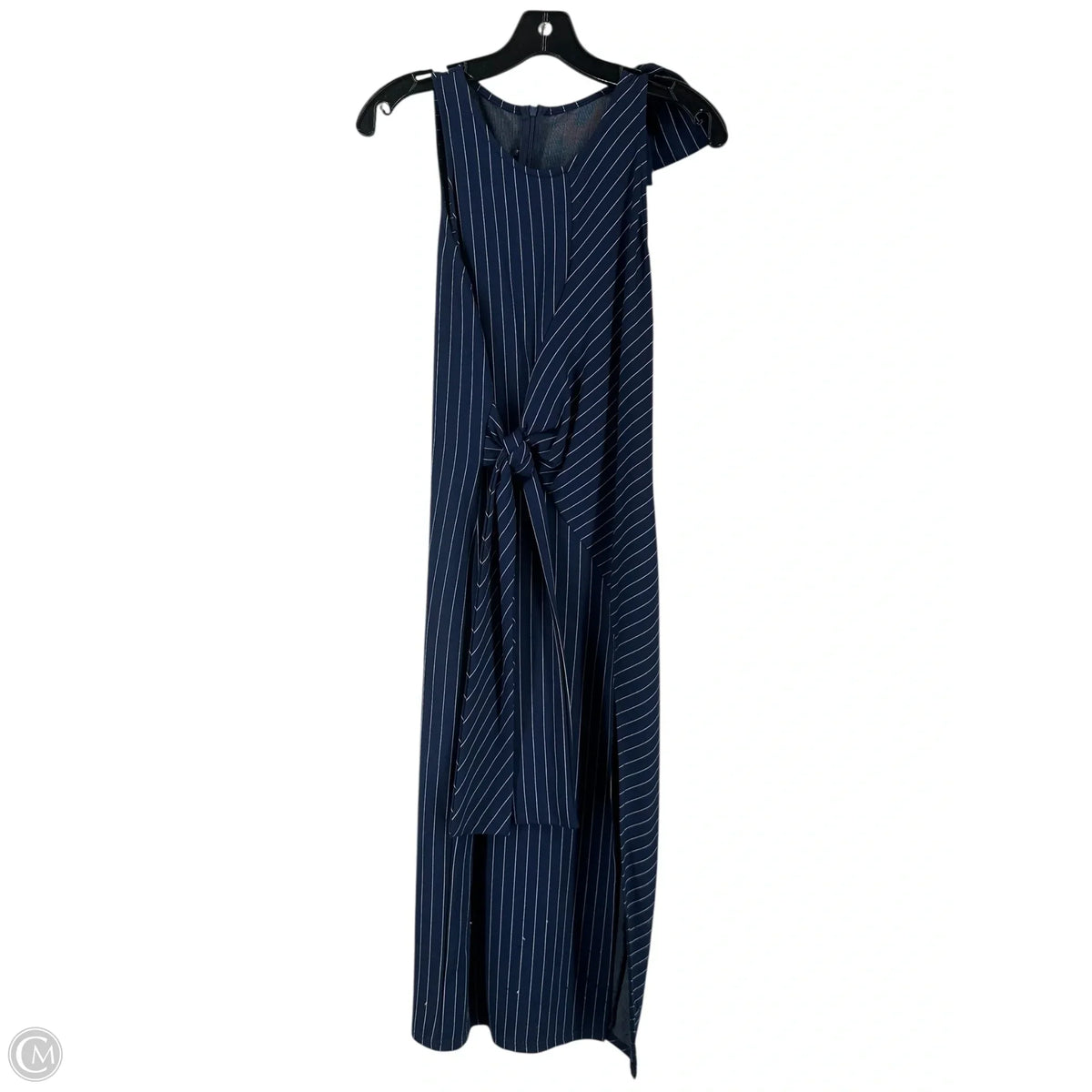 Dress Party Midi By Clothes Mentor In Navy, Size: L