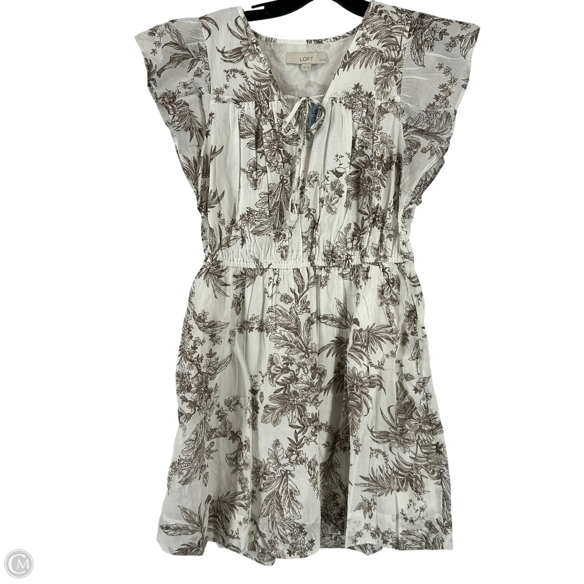 Dress Casual Short By Loft In Brown & White, Size: Mp