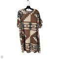 Dress Casual Short By Clothes Mentor In Brown & Cream, Size: L