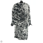 Dress Casual Midi By Chicos In Grey & White, Size: 2