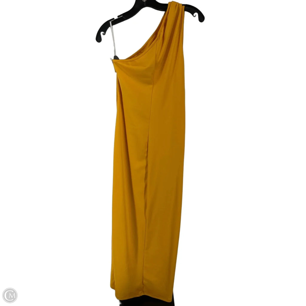 Dress Casual Maxi By Shein In Yellow, Size: Medium