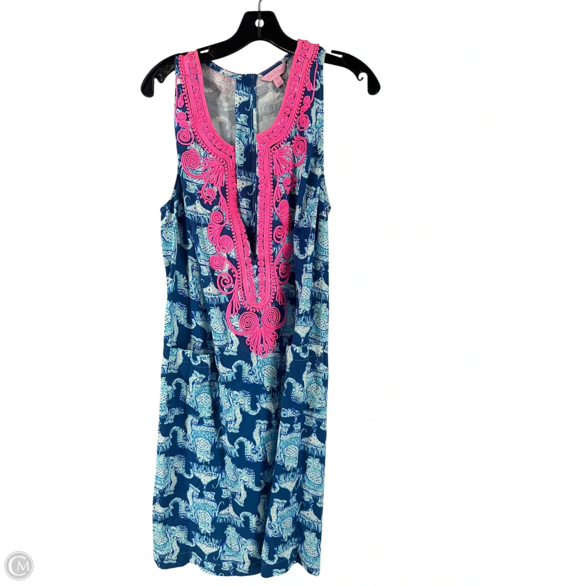 Dress Designer By Lilly Pulitzer In Blue, Size: 12