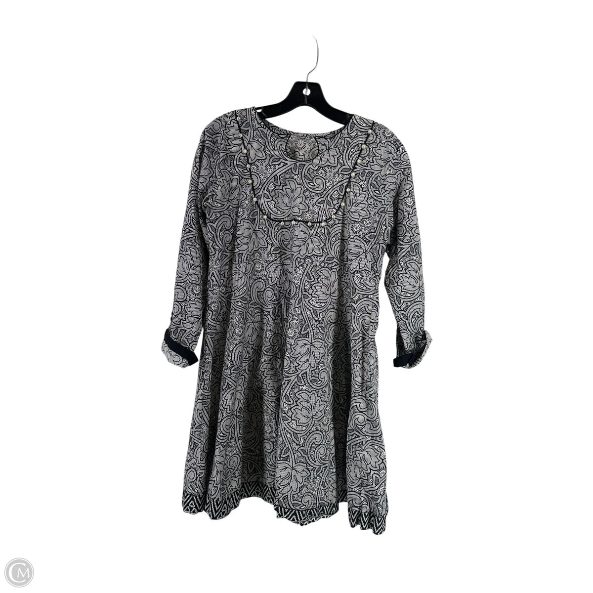 Dress Casual Midi By Clothes Mentor In Black & White, Size: S