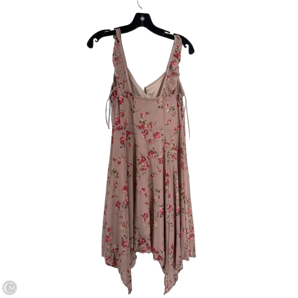 Dress Casual Midi By Kirious In Floral Print, Size: L