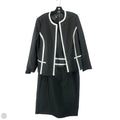 Dress Suit 2pc By Black Label In Black & White, Size: 16