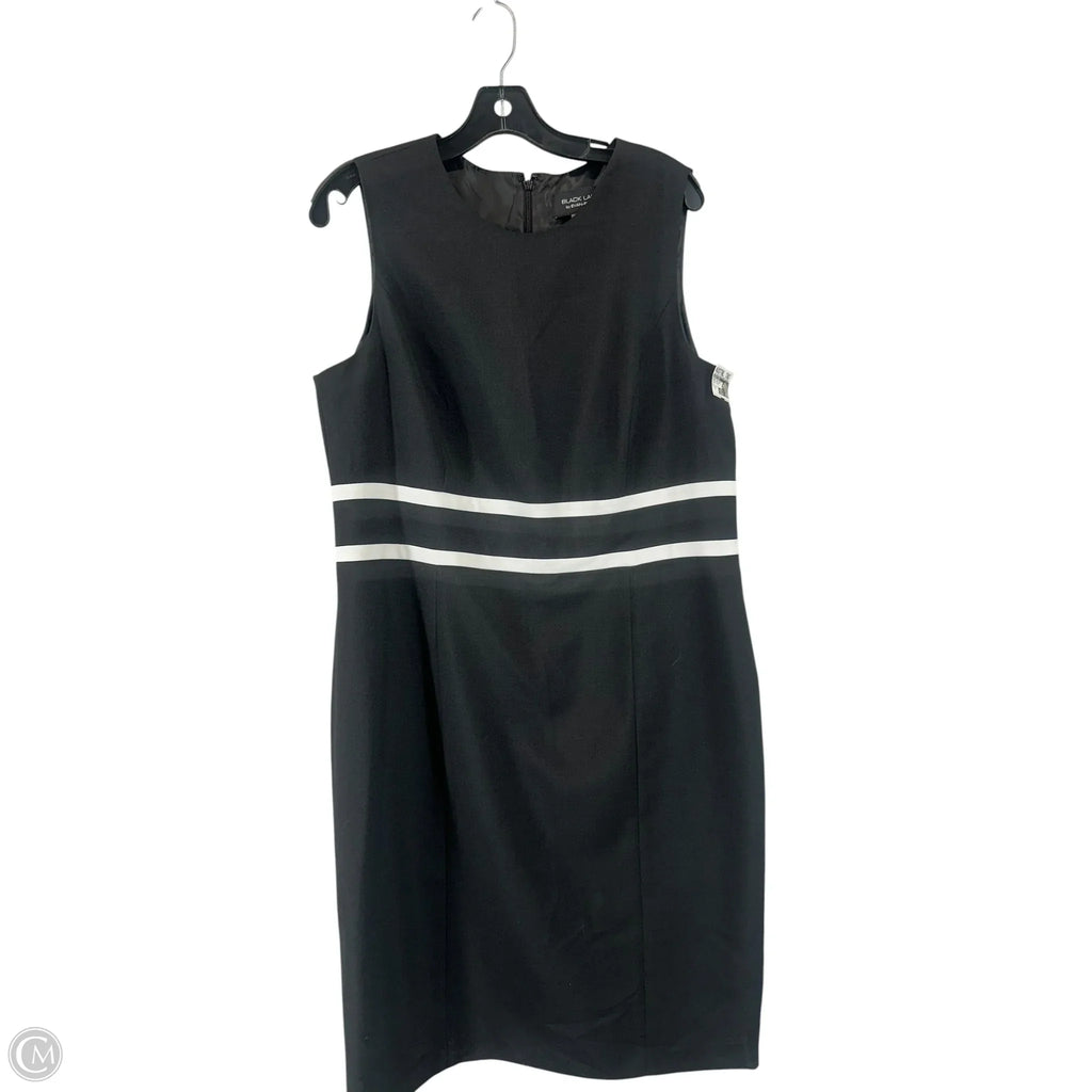 Dress Suit 2pc By Black Label In Black & White, Size: 16