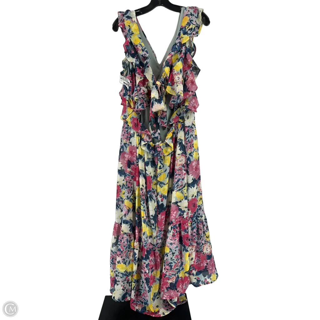 Dress Casual Maxi By Clothes Mentor In Floral Print, Size: Xl