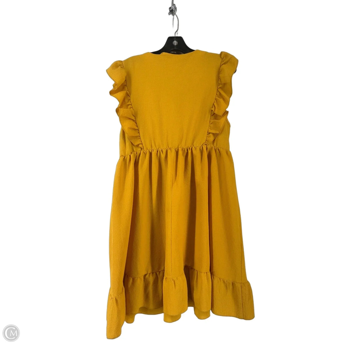 Dress Casual Short By Shein In Yellow, Size: M