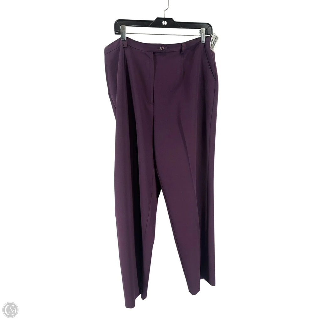 Pants Suit 2pc By Sag Harbor In Purple, Size: 12p