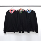 Bathing Ape Hoodie Fall/Winter Double Hood Camouflage Shark Head Zipper Fleece Padded Coat Sweatshirt