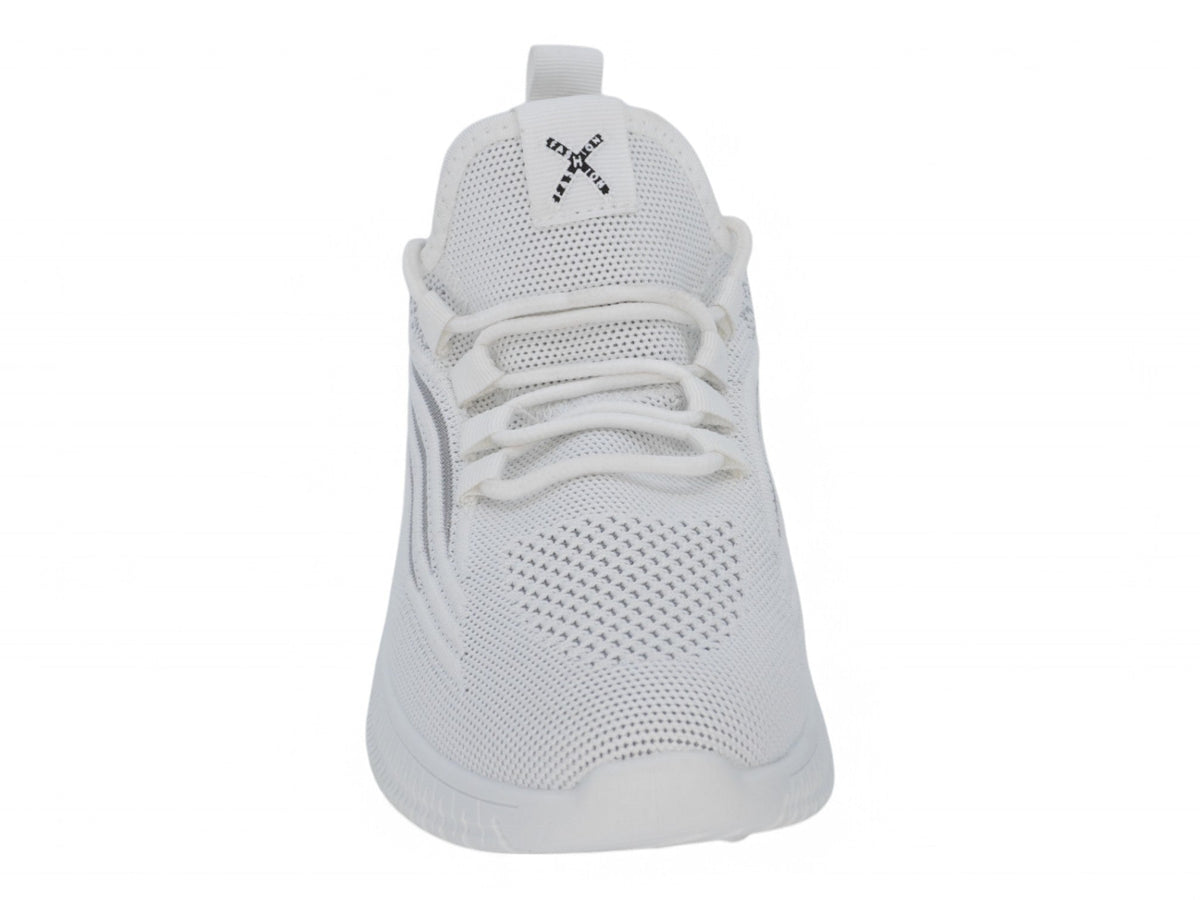 Women`s White Peppered Athletic Sneaker
