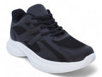Women`s Black Mesh & Vegan Leather Sport Sneaker