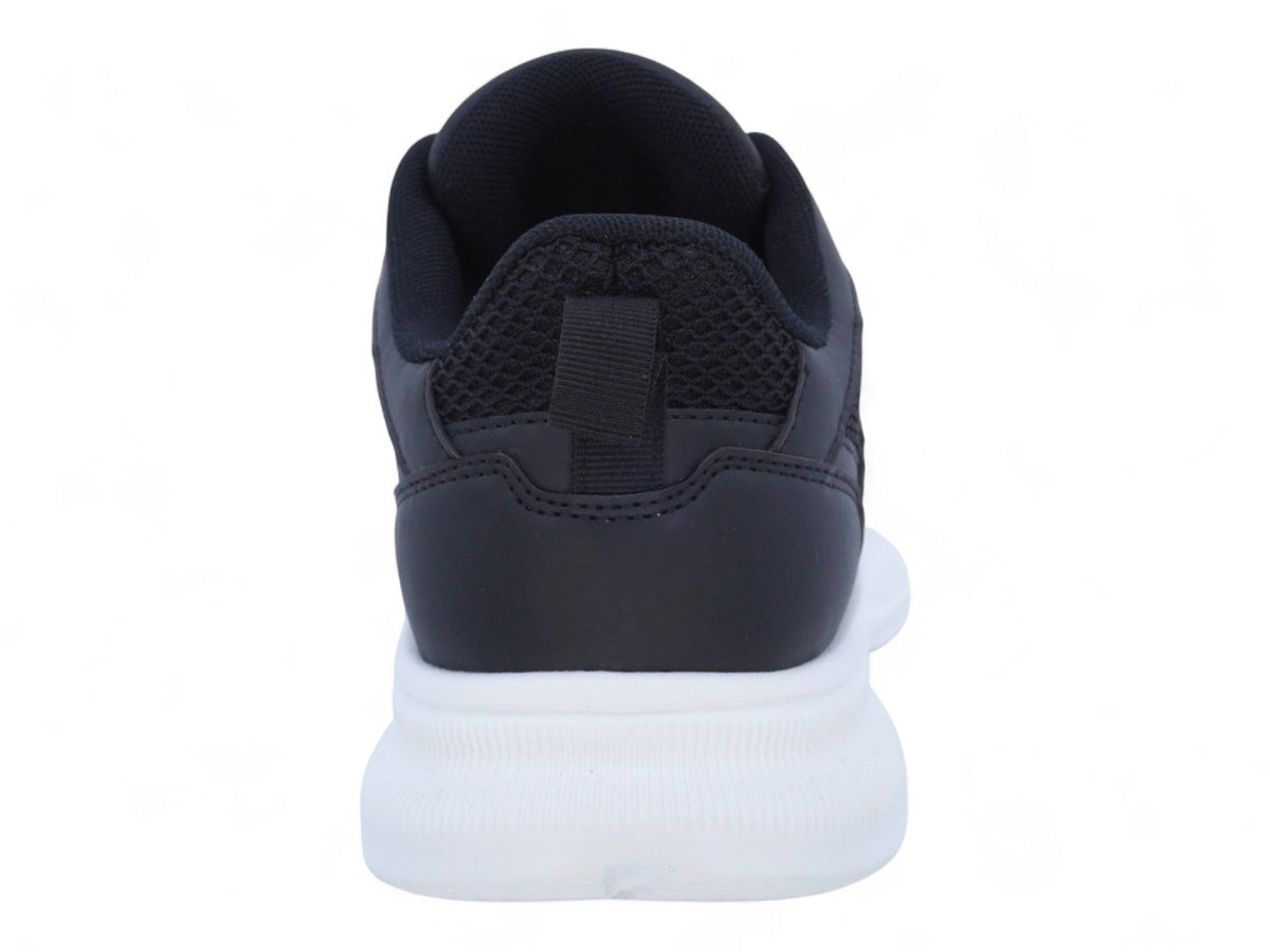 Women`s Black Mesh & Vegan Leather Sport Sneaker