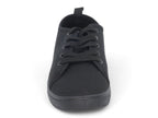 Women`s Black Lace Up Canvas Sneaker