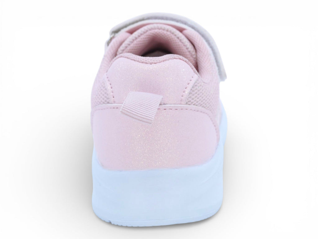 Girls` Pink Shimmer Sneaker
