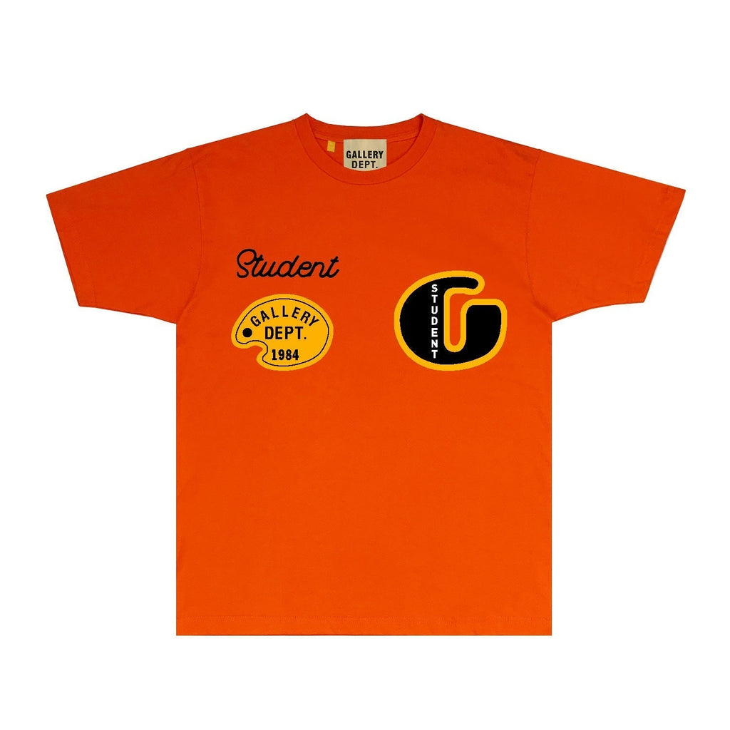 Gallery Dept T Shirt Retro Printed Loose Short-Sleeved Shirt