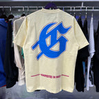 Godspeed T-shirts Convenience Store White Car Printing Cotton Casual Short Sleeve Men's and Women's