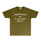 Gallery Dept T Shirt Retro Printed Loose Short-Sleeved Shirt