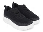 Women`s Black Charleigh Platform Sneaker