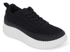 Women`s Black Charleigh Platform Sneaker