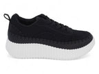 Women`s Black Charleigh Platform Sneaker