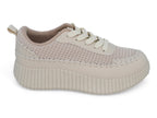 Women`s Cream Charleigh Platform Sneaker
