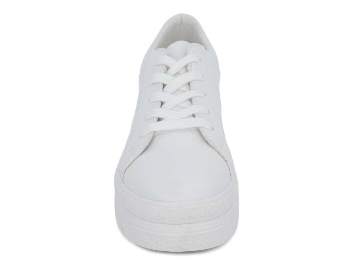 Women`s White Bobbie Platform Sneaker