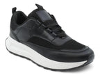 Women`s Black Mesh Sporty Sneaker
