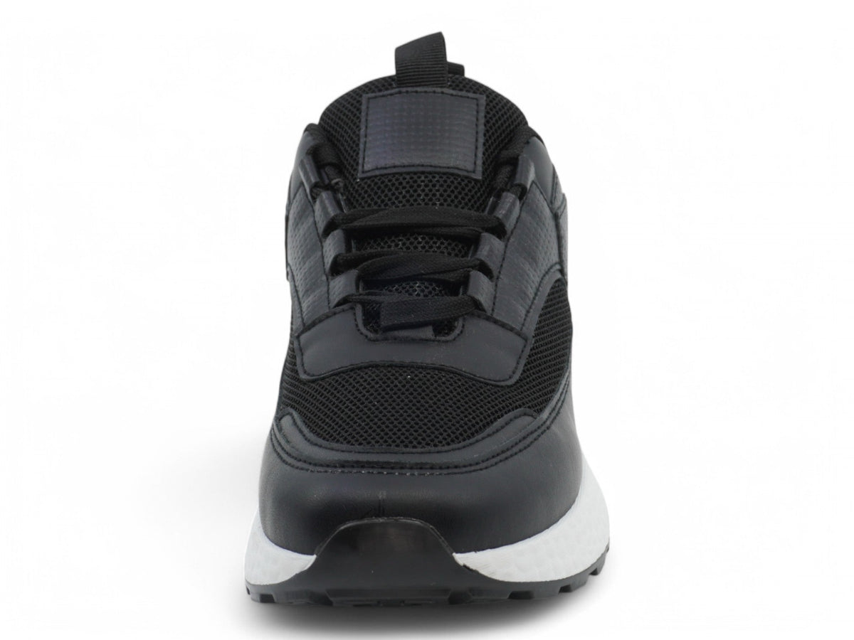 Women`s Black Mesh Sporty Sneaker
