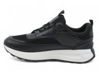 Women`s Black Mesh Sporty Sneaker