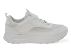 Women`s White Mesh Sporty Sneaker