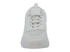 Women`s White Mesh Sporty Sneaker