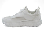 Women`s White Mesh Sporty Sneaker