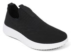 Women`s Black High Rise Slip On Sneaker