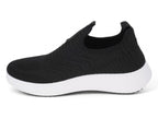 Women`s Black High Rise Slip On Sneaker