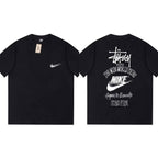 Stussy The Wide World Tribe T-Shirt Loose Casual T-Shirts Same for Men and Women
