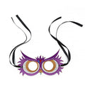 Craspire DIY Masquerade Mask Diamond Painting Kits, including Plastic Mask, Resin Rhinestones and Polyester Cord, Tools, Owl Pattern, 130x240mm, 2Set/Pack