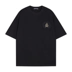 Chrome Heart T Shirts Crowe T-Shirt Summer Short Sleeve Street Hip Hop