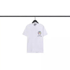 Chrome Heart T Shirts Crowe Scroll Heart Color Cross Print Crew Neck Short Sleeve