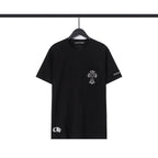 Chrome Heart T Shirts Sanskrit Color Printing Loose Casual Crew Neck Short Sleeve T-Shirt