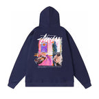 Stussy Hoodie Fall/Winter Fleece Hooded Sweater