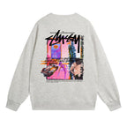 Stussy Sweatshirts Crew Neck Fleece Sweater