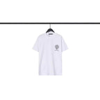 Chrome Heart T Shirts Croix Cross Color Leather Printed Short Sleeve T-Shirt