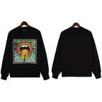 Palm Angle Sweatshirt Palm Angels Color Logo Printing Long Sleeve Crew Neck Sweater Men and Women