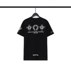 Chrome Heart T Shirts Chrome Hearts Cross Sanskrit Print Short Sleeve Crew Neck T-Shirt